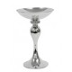 Silver Flower Bowl on Stand - Height 38 cm